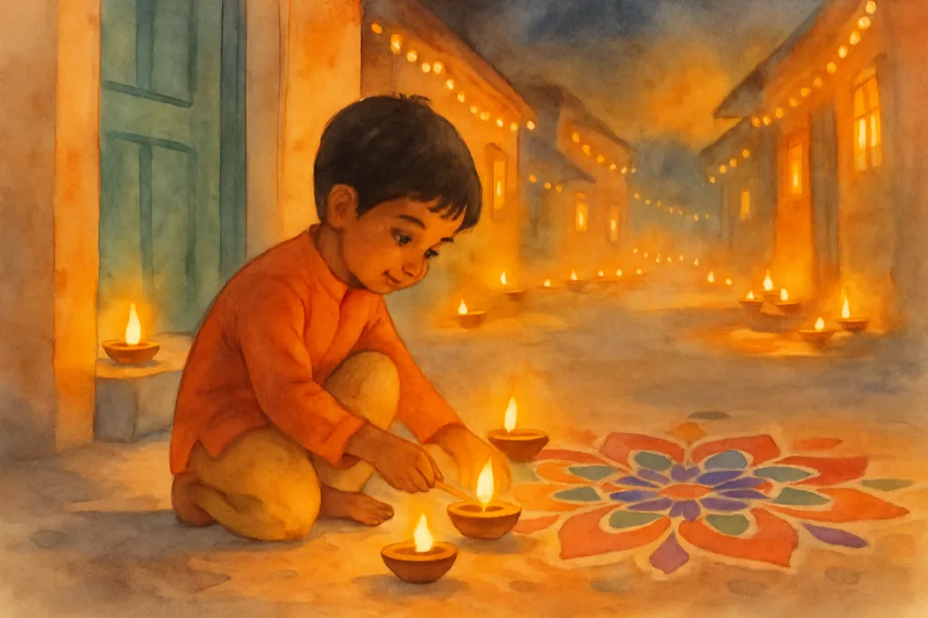 Aryan's Night of Diwali