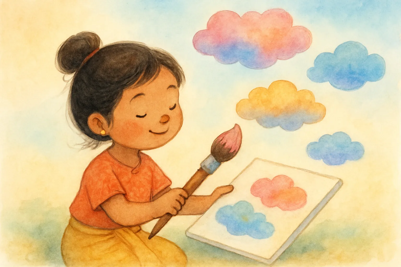 The Girl Who Painted Clouds
