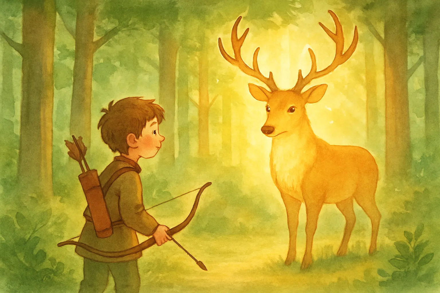 The Hunter and the Golden Deer