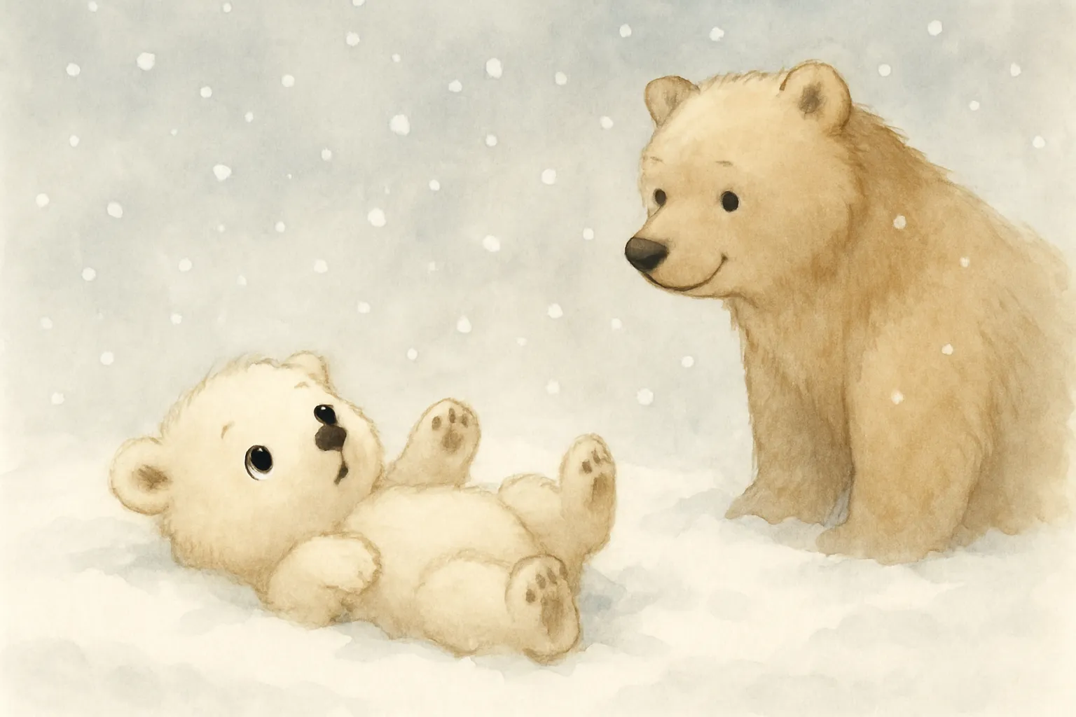 The White Bear and the First Snow
