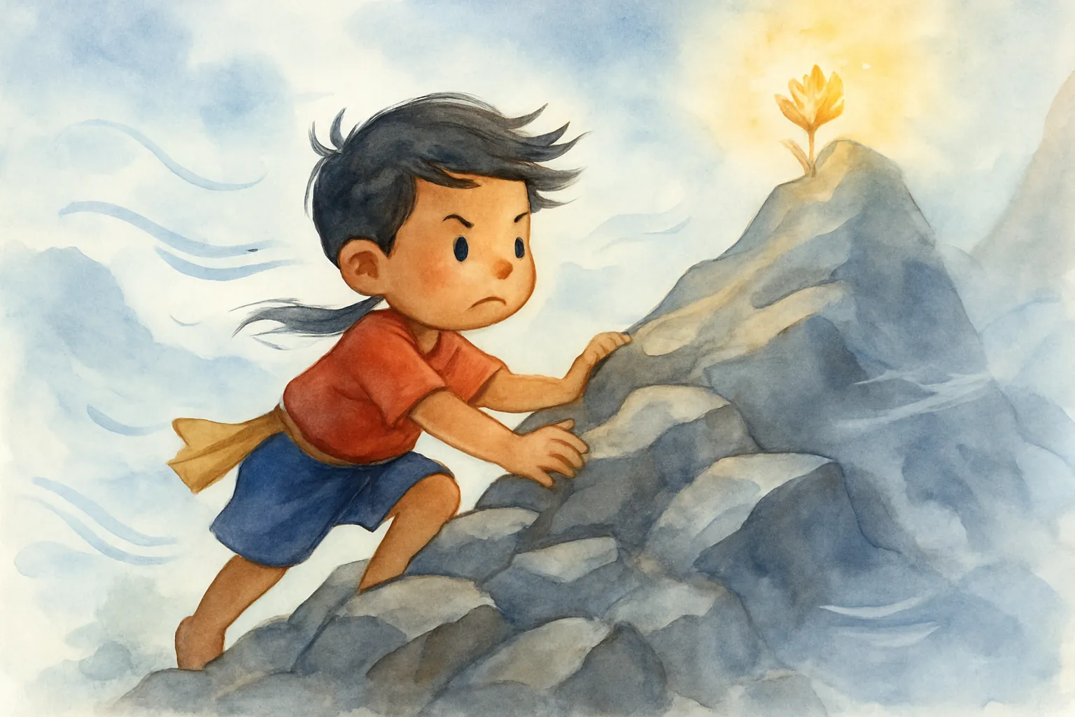 The Boy and the Mountain of Wind